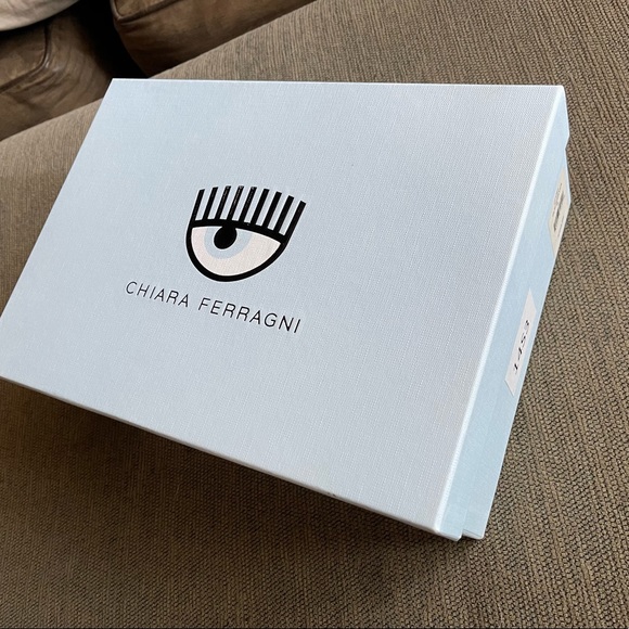 NIB $395 Chiara Ferragni Black/Silver Glitter Slip On Sneakers-Size 36 Women’s - Picture 15 of 15